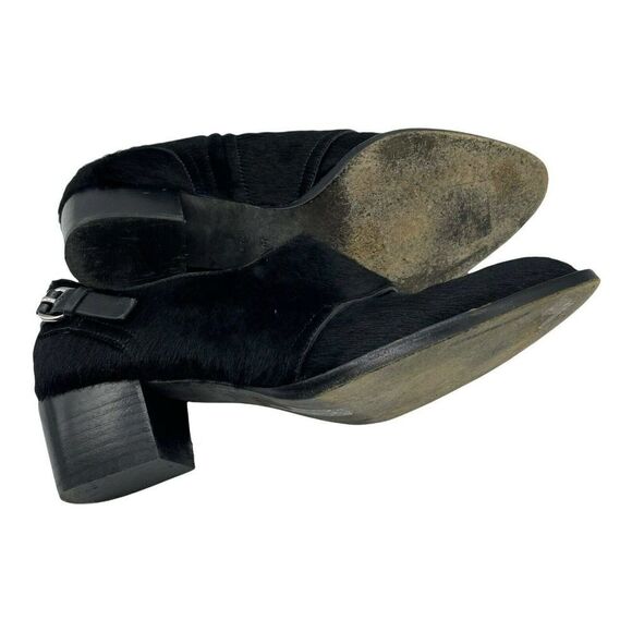 ALEXANDER Wang Black Calf Hair Emily Heels Booties - Picture 9 of 12